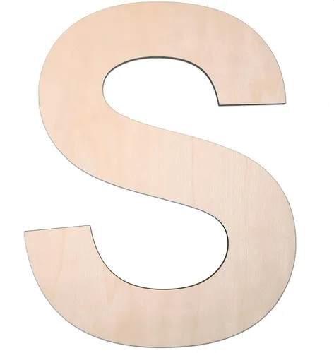 Vista 19 de Letra A de madera de 12 pulgadas, letra A de 1/4 de pulgada de grosor, grande de madera sin terminar para manualidades, decoración de pared del hogar
