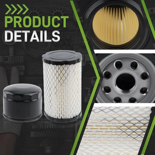Vista 4 de Filtro de aceite Filtro de aire Kit de afinación para John Deer Z345 Z345R Z345M Z235 Z355R Z335E E120 LT150 para 31L777 31M977 31Q777