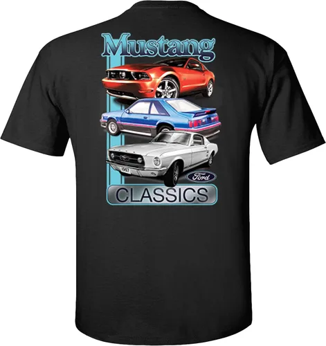 Vista 3 de Mustang Fox Body Camiseta Ford Classics 1967 Fast Back Shelby GT