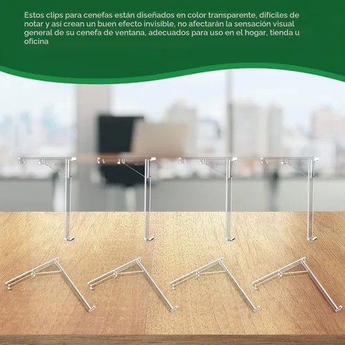 Vista 3 de Jetec 8 clips verticales para cenefa ciega, reemplazo de soporte