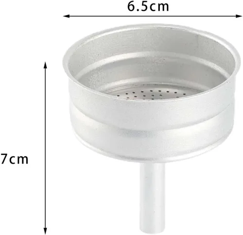 Vista 3 de KLKCMS Moka - Filtro de embudo para cafetera, accesorio para cafetera para 6 tazas Moka Pot