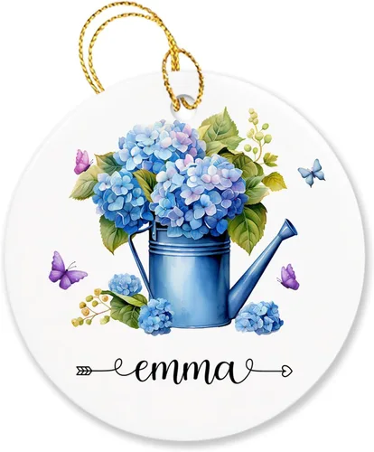 Vista 33 de Adorno personalizado de flor de azalea para la primera Navidad, adorno personalizado de Azalea 1ª Navidad, recuerdo de flores para amigos, regalo