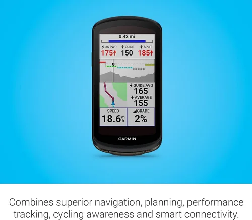 Vista 7 de Garmin Edge® 1040 - Computadora para bicicleta con GPS y capacidad de carga solar