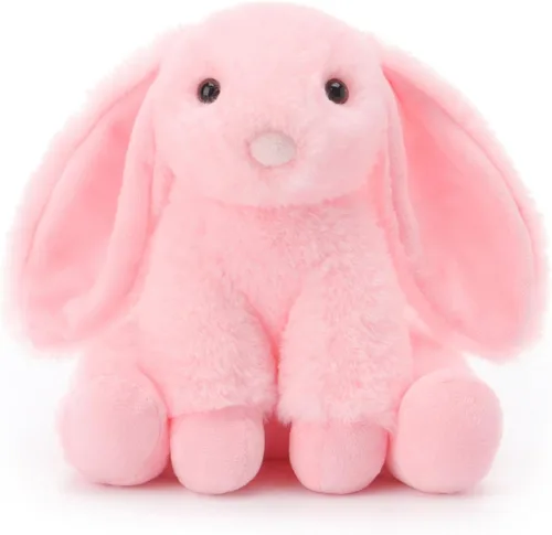 Vista 21 de Apricot Lamb Peluche de conejo crema para niños, juguetes de peluche suaves y lindos para bebés niñas y niños, 6 pulgadas