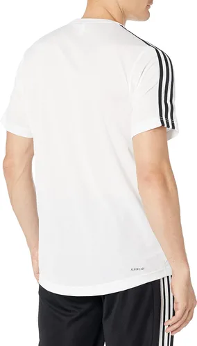 Vista 2 de adidas Aeroready - Camiseta de 3 rayas para hombre, Negro