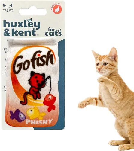 Vista 11 de Huxley & Kent Juguete de Peluche para Gatos - Juguete Interactivo de Hierba Gatera para Gatos y Gatitos - Suave con Crujido y Hierba Gatera