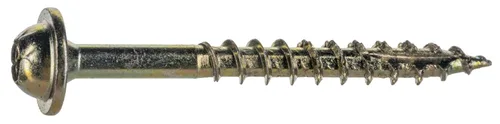 Vista 7 de Tornillos SaberDrive #9 x 2-1/2" para gabinete, 1 libra, aprox. 91 piezas, tornillos de madera duraderos, rosca dentada para una fijación segura