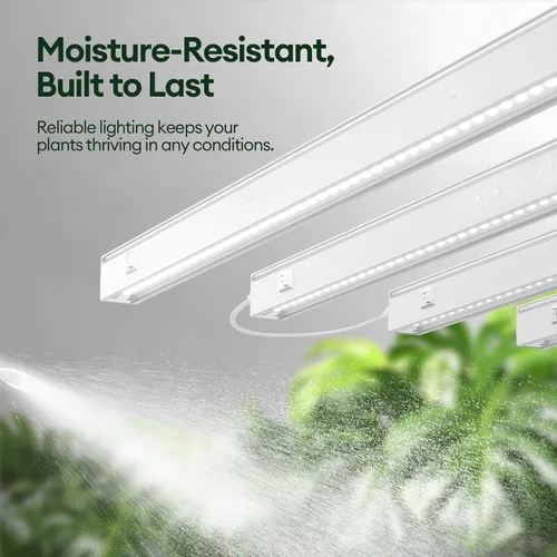 Vista 6 de Maygrove Luces de cultivo para plantas de interior de 2 pies, luz de crecimiento de espectro completo similar al sol, 5000 K, 60 W (4 x 15 W), tiras