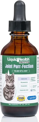 Vista 8 de LIQUIDHEALTH Pets Liquid Cat Glucosamine Joint Purr-Fection - Apoyo para Alivio de Salud de Cadera y Articulaciones, Goteros Felinos de Condroitina
