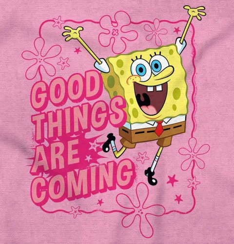 Vista 2 de Brisco Brands Bob Esponja Good Things Are Coming Baby Romper Niños o Niñas