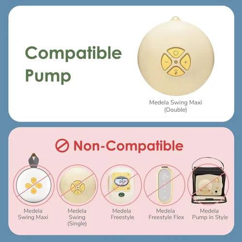 Vista 3 de Maymom Juego de tubos compatible con el extractor de leche Medela Swing-Maxi (versión clásica), no para el extractor de leche más nuevo Swing Maxi