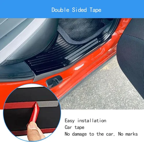 Vista 7 de Accesorios de automóvil compatibles con Subaru Crosstrek 2023-2026, placa interior del umbral de la puerta, cubierta protectora de arañazos, marco