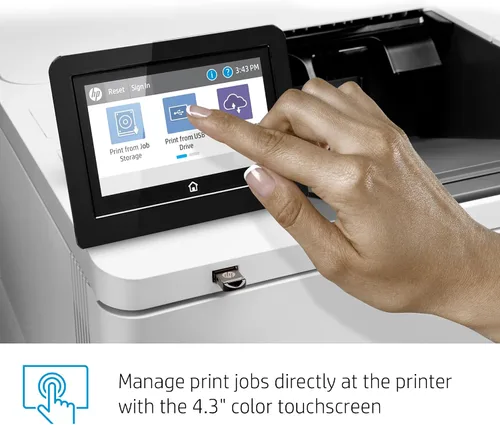 Vista 11 de HP LaserJet Enterprise M612x Impresora monocromática con Ethernet integrado, impresión de 2 caras y bandeja de papel adicional (7PS87A), color blanco