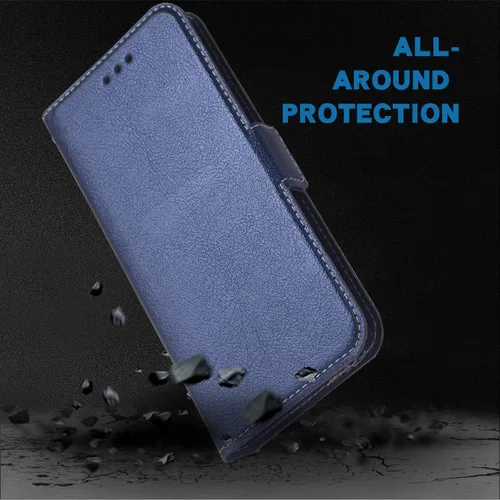 Vista 4 de Funda tipo cartera para Huawei P Smart 2019/Honor 10 Lite Mujeres Hombres Correa de muñeca, cubierta de cuero sintético para teléfono celular