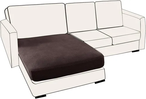 Vista 91 de UNBBRRL Fundas de cojín de asiento para sofá, elásticas, funda de cojín individual para sofá, fundas de cojín para sofá, fundas de héroe protegen