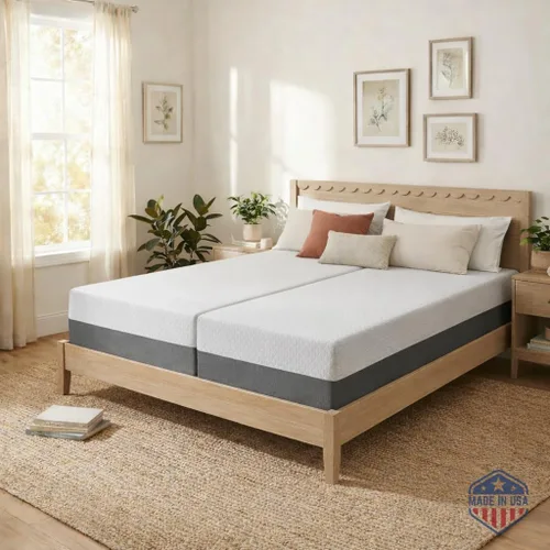 Vista 8 de Celestial Sleep Colchón de espuma viscoelástica con gel en caja, fabricado en EE. UU., espuma certificada CertiPUR-US®, certificación Oeko-Tex