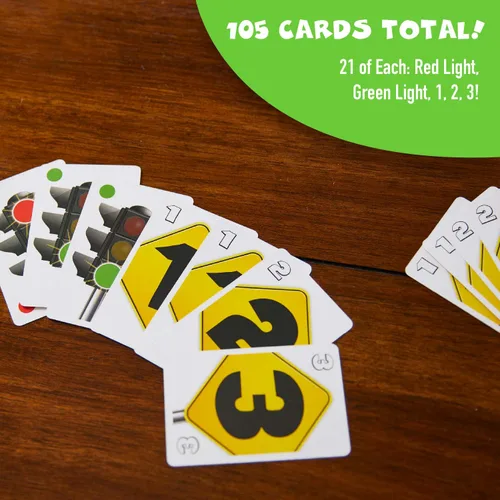 Vista 4 de Luz roja, luz verde, 1-2-3 - Juego de cartas para edades de 5 años en adelante