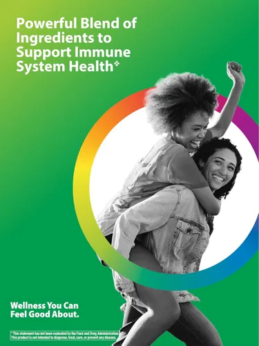 Vista 3 de Suplemento de apoyo inmunológico Rainbow Light Counter Attack para adultos 90 tabletas con Immune Guard, zinc y vitamina C