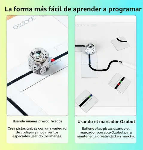 Vista 4 de Kit de Imanes de Código de Color Ozobot Movimientos Especiales, Herramienta de Aprendizaje de Programación Interactiva para Niños de 3 años