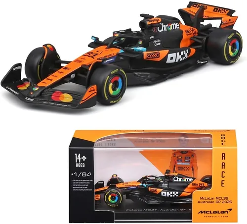Vista 7 de 1:64 Modelo F1 2025 MCL39 4# Norris 81 # Colección Modelo Race Diecast Car (MCL39 4#)