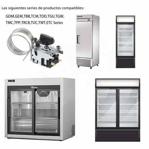 Vista 5 de Kit de control de temperatura de termostato para refrigerador 988284
