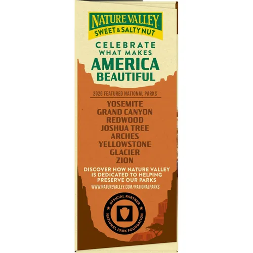 Vista 5 de Nature Valley Barras de granola de nueces dulces y saladas, chocolate oscuro y almendra, 15 barras, 18 onzas