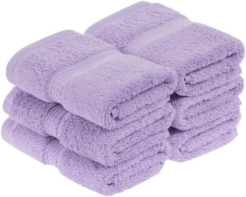 Vista 106 de Juego de 6 toallas de algodón egipcio Superior, incluye 2 toallas de baño, 2 toallas de mano, 2 toallas de cara/toallitas, ultra suaves de lujo
