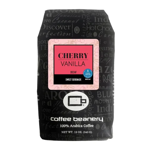 Vista 31 de Coffee Beanery Café con sabor a Amaretto SWP descafeinado 12 onzas (goteo automático) Tostado ligero