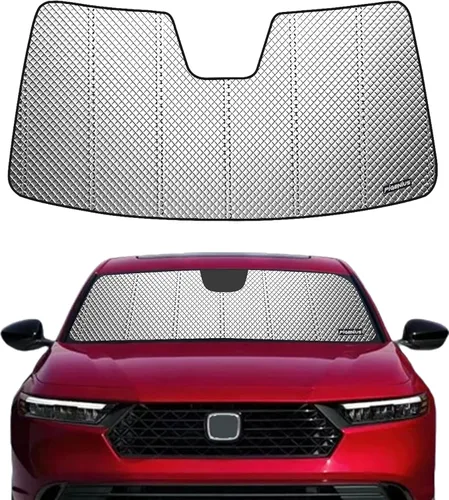 Vista 22 de Parasol para parabrisas Pigenius para Honda Accord 2023-2026, parasol personalizado para ventana delantera - Cuero