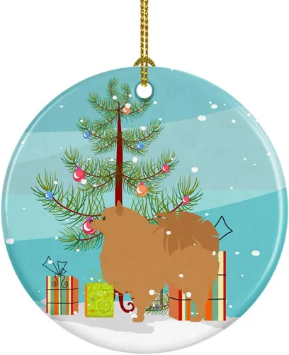 Vista 20 de Caroline's Treasures Cavalier King Charles Spaniel - Adorno de cerámica para árbol de Navidad, decoración colgante para el hogar, Navidad, fiestas