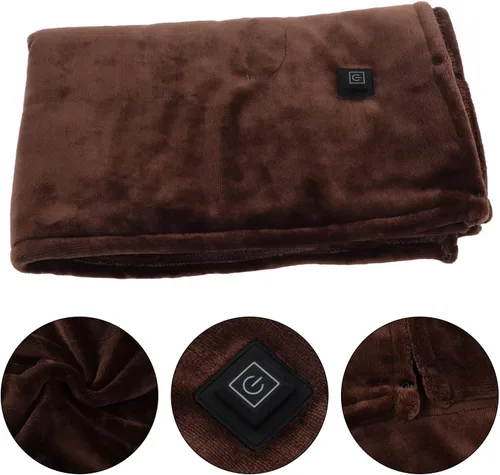 Vista 3 de Manta eléctrica tamaño matrimonial – Calentador de cama con 3 calor y franela suave lavable de alta calidad, apagado automático, sobrecalor