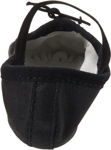 Vista 3 de Bloch Girls Dance Niñas Dansoft Zapatilla de ballet de cuero con suela completa/Zapato de baile Negro