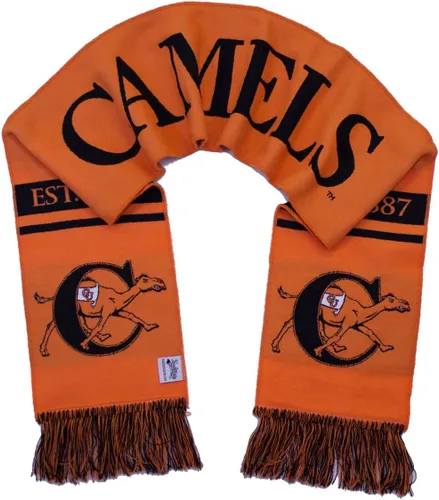 Vista 3 de Tradition Scarves Campbell University Bufanda Campbell Camels Classic Naranja Tejido