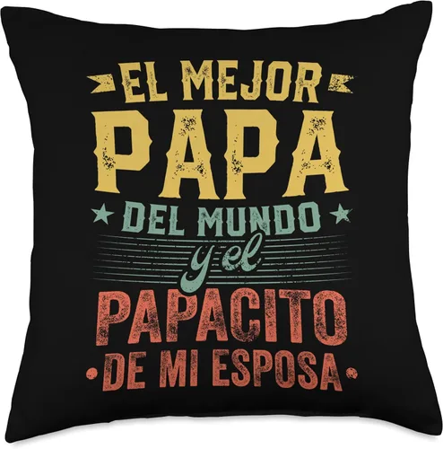 Vista 5 de El Mejor Papa Regalo Para Papa Camisa De Hombre Mejor Papa Mundo para Dia Del Padre - Almohada (16 x 16 pulgadas), multicolor