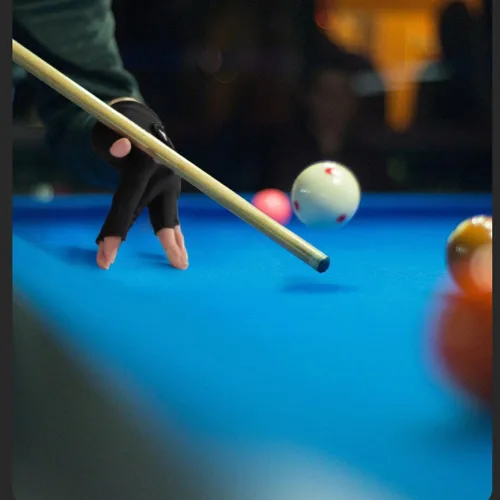 Vista 7 de Guantes de billar para mano izquierda 3 dedos, guante de piscina Negro