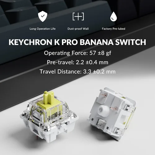 Vista 7 de Keychron Q1 Pro Teclado mecánico inalámbrico personalizado, QMKVIA programable de aluminio completo 75% diseño BluetoothRGB con cable