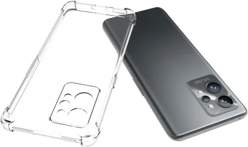 Vista 3 de USTIYA Funda para Realme GT 2 Pro Clear TPU Cuatro Esquinas Funda Protectora Transparente Suave Funda