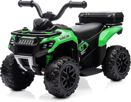 Vista 10 de Kidzone ATV Quad de 6 V para niños pequeños de 18 a 36 meses, color azul