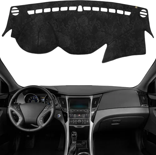 Vista 16 de Cubierta de tablero Tapete de salpicadero Compatible con Hyundai Tucson 2015-2010, 2015 IX35 (para transmisión manual izquierda), tapete