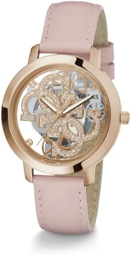 Vista 10 de GUESS Reloj de 1.417 in para mujer - Pulsera rosa esfera de oro rosa caja en tono oro rosa, Rosado, Classic