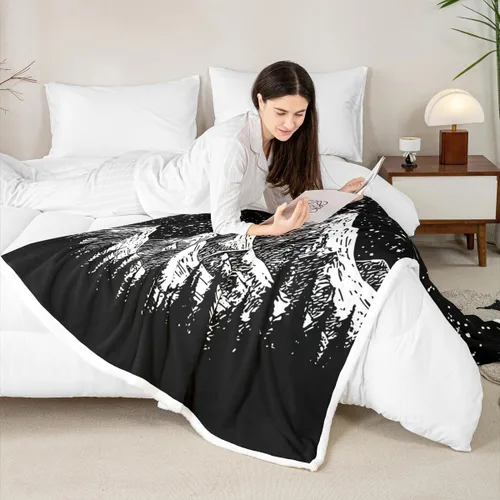 Vista 7 de Erosebridal Manta de sol y luna para cama, manta de forro polar abstracto con estrellas y sol para silla, niños y niños, manta de sherpa bohemia