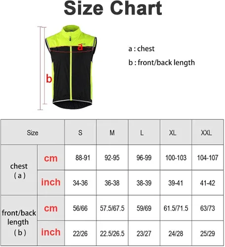 Vista 5 de Pacdeaet Windstopper Chaleco de ciclismo para hombre resistente al viento reflectante impermeable chaleco de viento transpirable