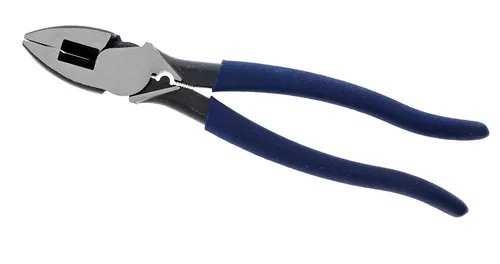 Vista 2 de IDEAL Electrical 30-430 Alicates de corte lateral estándar - 9.5 pulgadas, alicates Linesman con nariz de Nueva Inglaterra, troquel de prensado
