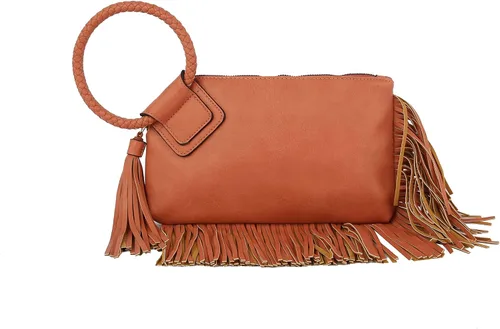 Vista 29 de Monedero de mano para mujer, cartera de noche con correa de mano, informal, formal, de cuero vegano, Metro Muse