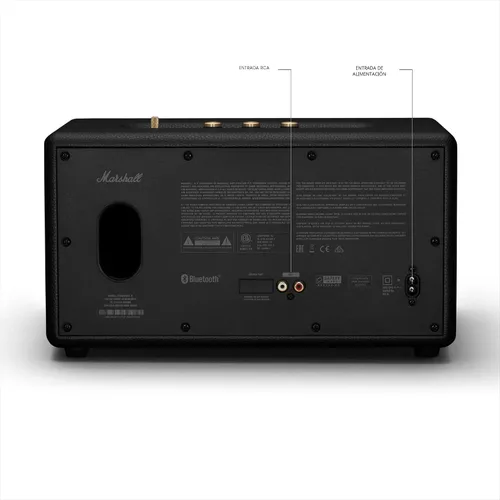 Vista 8 de Marshall Stanmore III Altavoz Bluetooth para el Hogar - Sonido Estéreo Fuerte con Controles de Graves y Agudos Alimentado con Enchufe Compatible