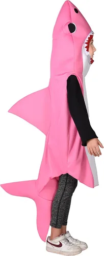 Vista 3 de Rasta Imposta Ultimate - Disfraz de tiburón rosa para bebé, disfraz de imaginación para jugar (niños de 7 a 10 años)