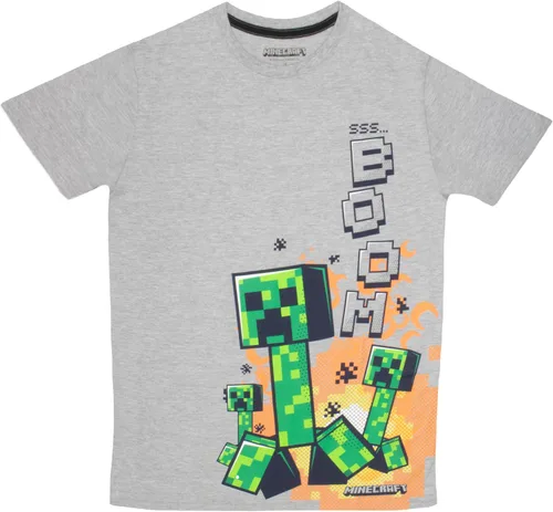 Vista 6 de Minecraft, camiseta de manga corta de ajuste regular para niños