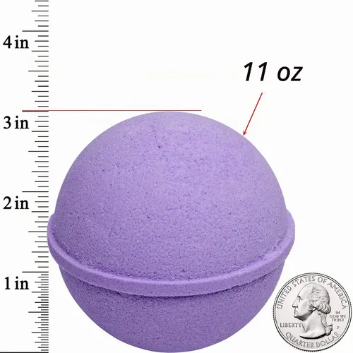 Vista 5 de Ocean Breeze - Juego de 2 bombas de baño de lavanda con anillo tamaño 6 en el interior, cada una fabricada en Estados Unidos