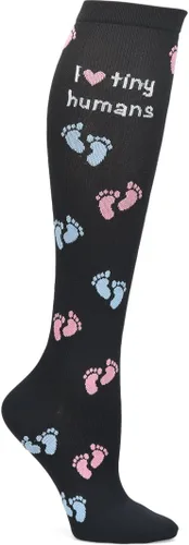 Vista 36 de Nurse Mates Calcetines de pantorrilla para mujer Compresión de 12-14 mmHg Soporte y comodidad superiores 1 par Tinte espacial Aqua Breeze