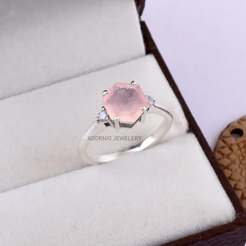 Vista 36 de Anillo de plata de ley 925 para mujer, anillo de diamantes de imitación de aguamarina de plata esterlina, anillo Art Deco de marzo, piedra natal